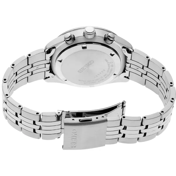 Seiko Essentials Quartz Chronograph Silver Dial SSB425 Image 2 Enhancery Jewelers San Diego, CA