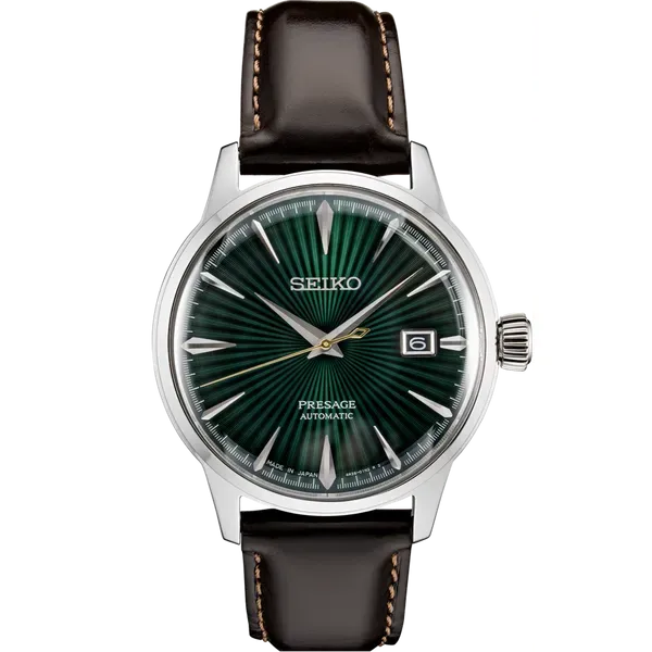 Seiko Presage Cocktail Time Automatic Green Dial SRPD37 Enhancery Jewelers San Diego, CA