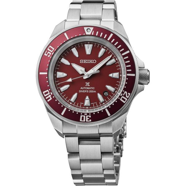 Seiko Prospex Automatic Diver Red Dial SRPL11 Enhancery Jewelers San Diego, CA
