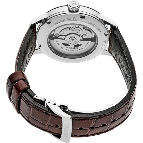 Seiko Presage Cocktail Time GMT Champagne Dial SSK041 Image 2 Enhancery Jewelers San Diego, CA