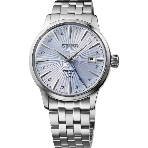 Seiko Presage Cocktail Time GMT Ice Dial SSK037 Enhancery Jewelers San Diego, CA