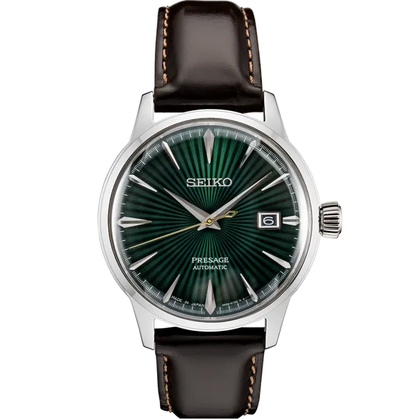 Seiko Presage Cocktail Time Automatic Green Dial SRPD37 Enhancery Jewelers San Diego, CA
