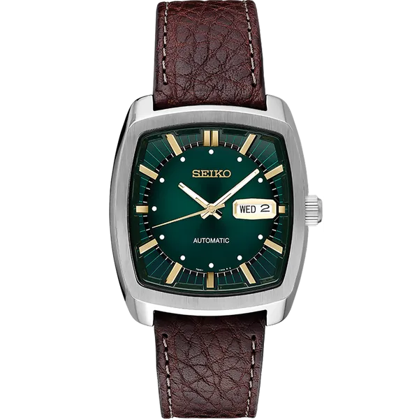 Seiko RECRAFT Series Automatic Green Dial SNKP27 Enhancery Jewelers San Diego, CA