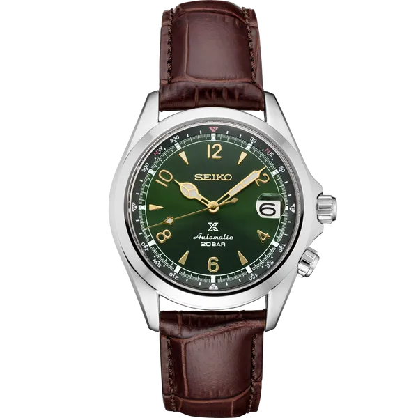 Seiko Luxe Prospex Alpinist Automatic Green Dial SPB121 Enhancery Jewelers San Diego, CA