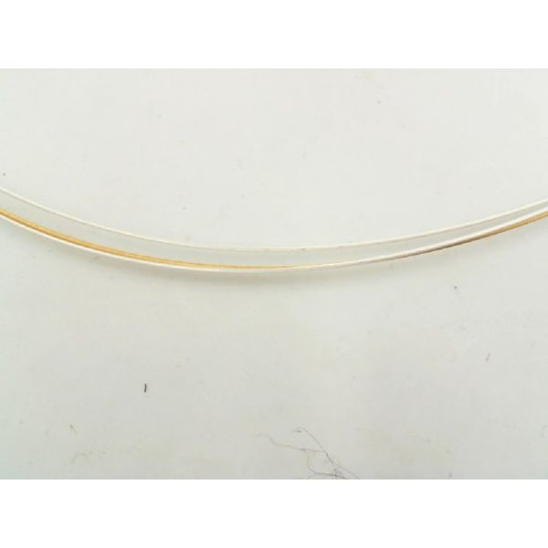 Jorge Revilla Sterling silver and Gold Vermiel Wire Necklace Enhancery Jewelers San Diego, CA