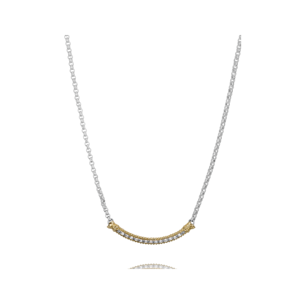 Sterling Silver/Gold Diamond Necklace Enhancery Jewelers San Diego, CA