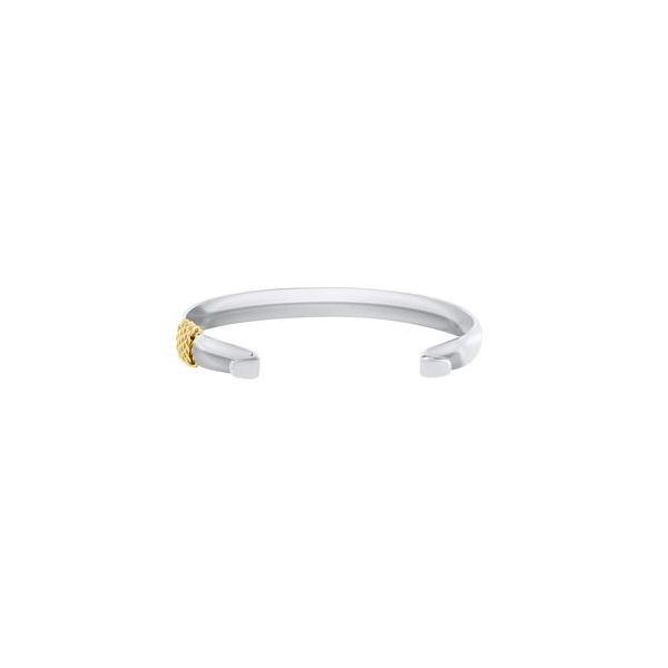 Silver/Gold Convertible Bangle Bracelet ZB5421-70 Enhancery Jewelers San Diego, CA