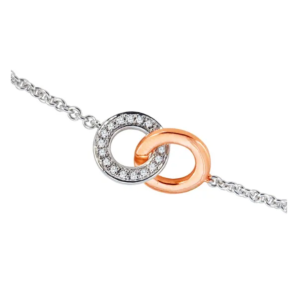 Two tone diamond bracelet Enhancery Jewelers San Diego, CA