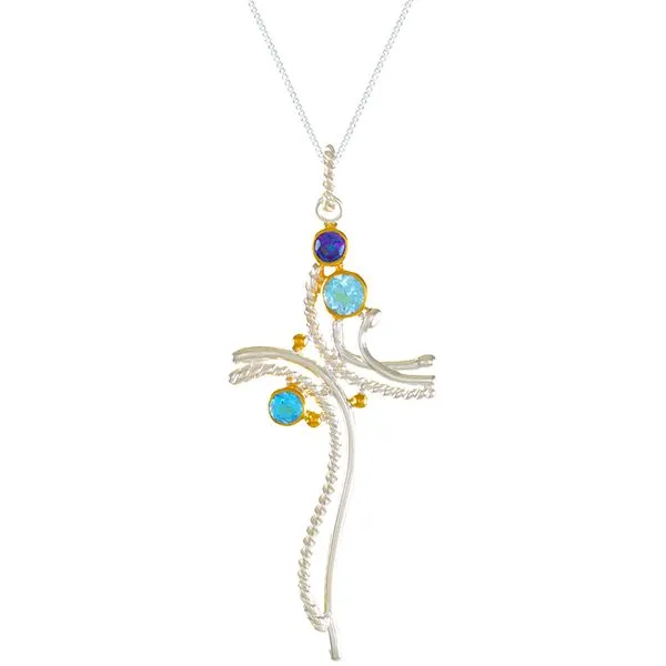 Michou Pendant with Multicolor Stones Enhancery Jewelers San Diego, CA