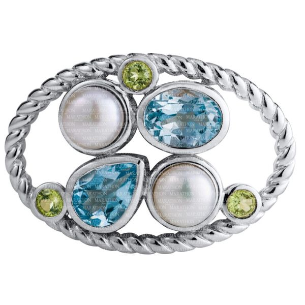 Silver Pendant with Stones Enhancery Jewelers San Diego, CA