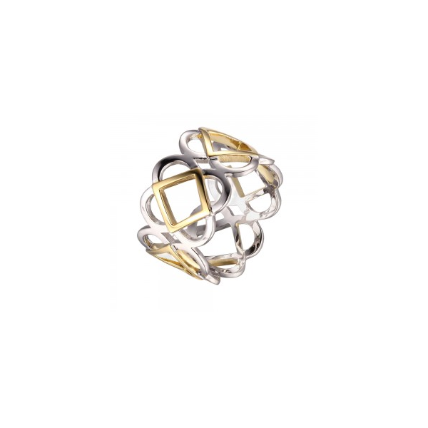 Elle Two Tone Ring Enhancery Jewelers San Diego, CA
