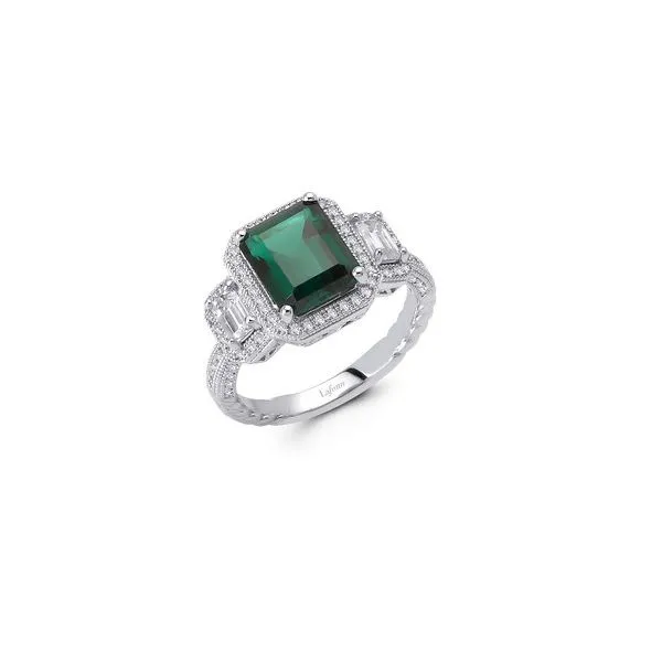 LaFonn Vintage Simulated Emerald Ring Enhancery Jewelers San Diego, CA