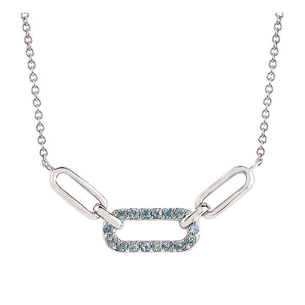 1/4 Tgw. Aquamarine Pendant In Sterling Silver Enhancery Jewelers San Diego, CA