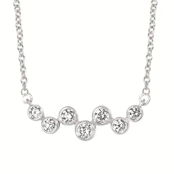 Sterling Silver Necklace With Lab Grown Diamonds Enhancery Jewelers San Diego, CA