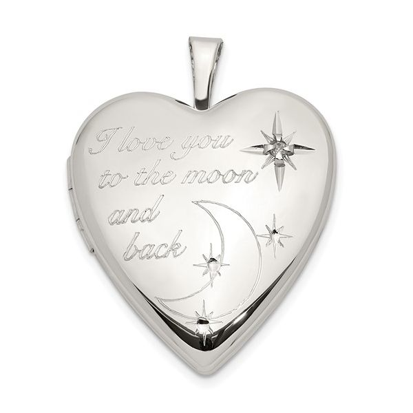 Silver Heart Locket Enhancery Jewelers San Diego, CA