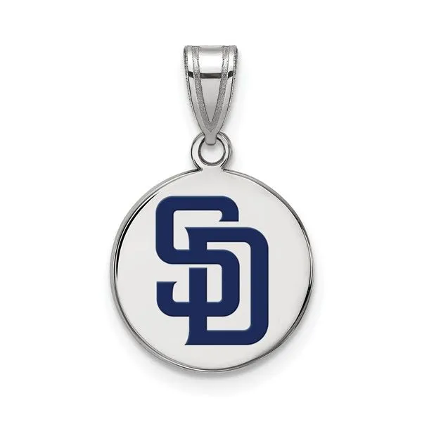 Padres Disc Pendant Enhancery Jewelers San Diego, CA