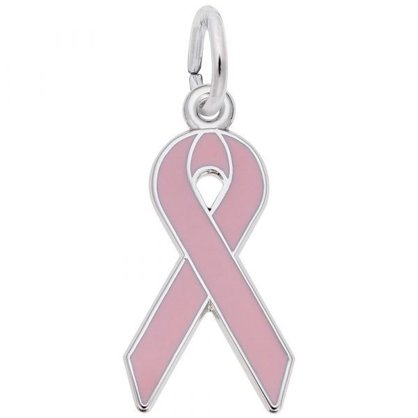 Rembrandt Ribbon Breast Cancer Charm Enhancery Jewelers San Diego, CA