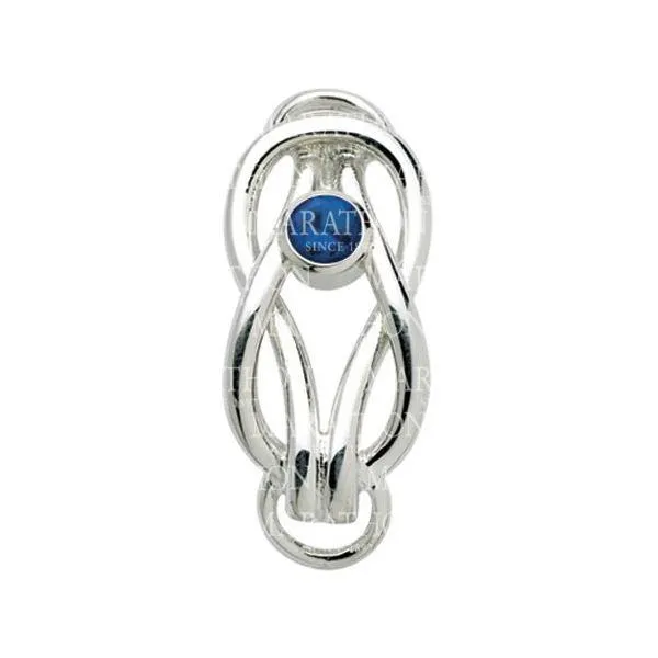 Le Stage Silver Blue Stone Clasp Enhancery Jewelers San Diego, CA