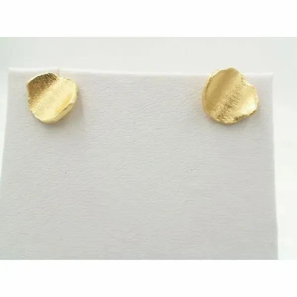 Jorge Revilla Gold Plated Stud Earrings Enhancery Jewelers San Diego, CA