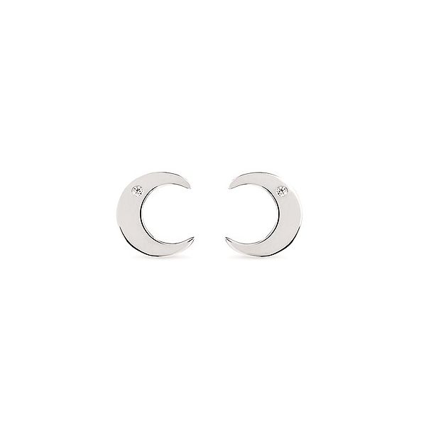 Silver Moon Earrings Enhancery Jewelers San Diego, CA