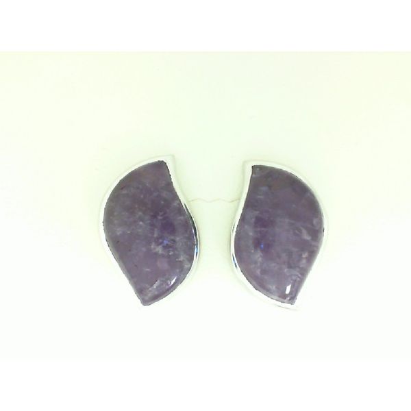 Silver Earrings With Amethysts Enhancery Jewelers San Diego, CA