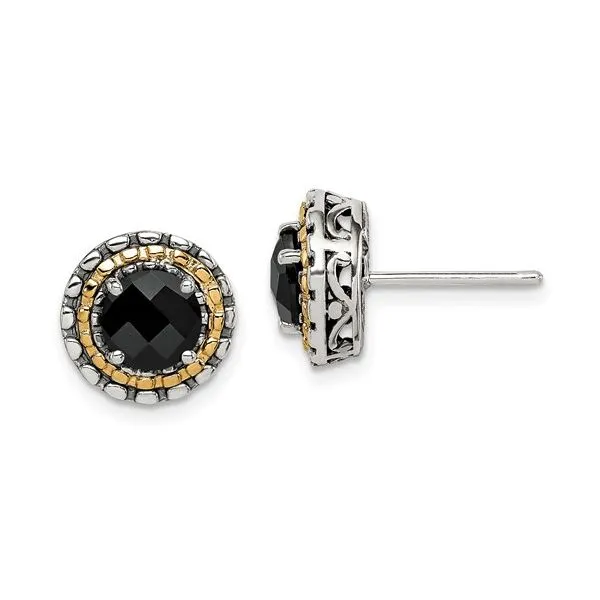 Sterling Silver 14k Black Onyx Earrings Enhancery Jewelers San Diego, CA
