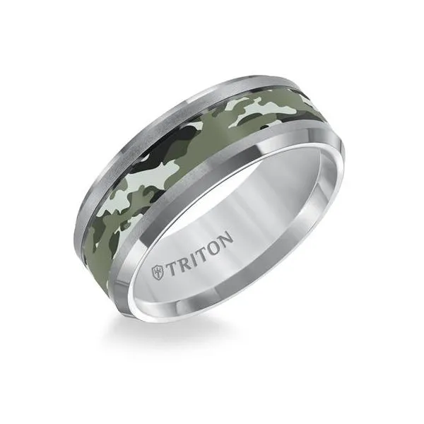 Tungsten Carbide Camo Inlay Wedding Band Enhancery Jewelers San Diego, CA
