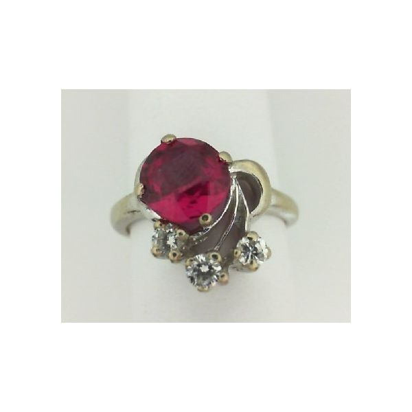 Created Ruby and Diamond Ring Enhancery Jewelers San Diego, CA