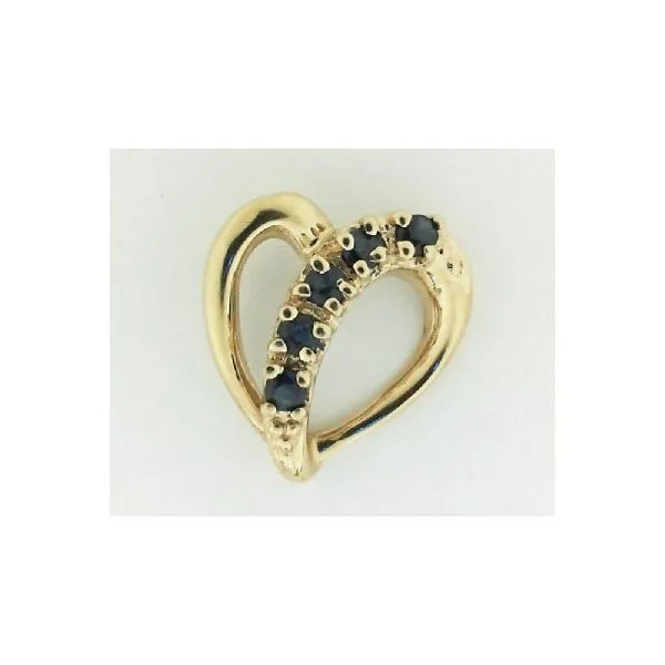 Heart Sapphire Pendant Enhancery Jewelers San Diego, CA