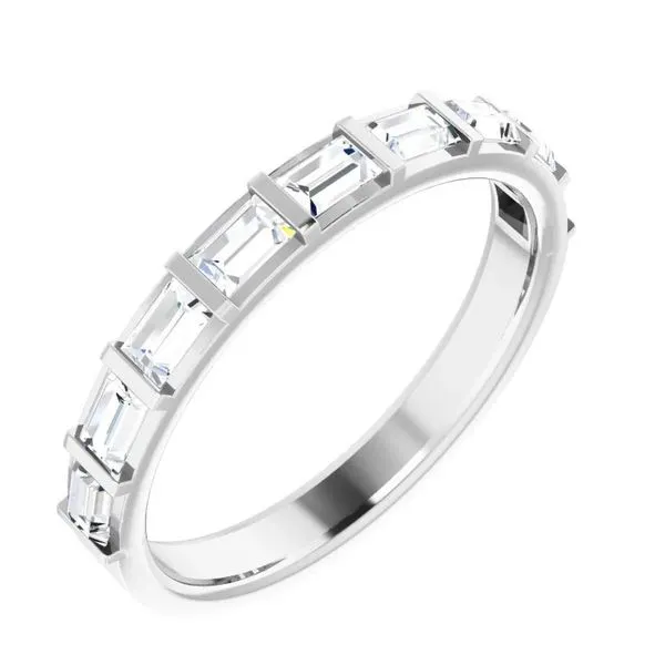 14KW Baguette Diamond Anniversary Band Erica DelGardo Jewelry Designs Houston, TX