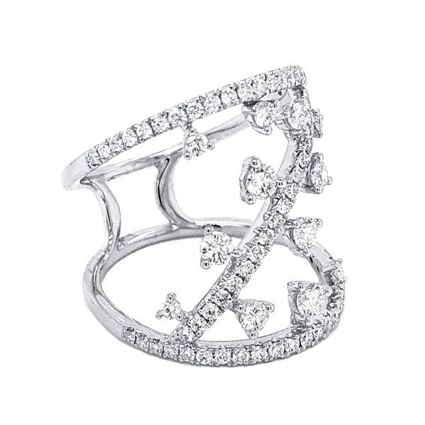 18KW Accented Fashion Diamond Ring Image 3 Erica DelGardo Jewelry Designs Houston, TX