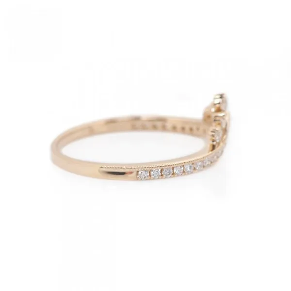 14KY Contour Diamond Ring Image 2 Erica DelGardo Jewelry Designs Houston, TX