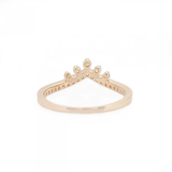 14KY Contour Diamond Ring Image 3 Erica DelGardo Jewelry Designs Houston, TX