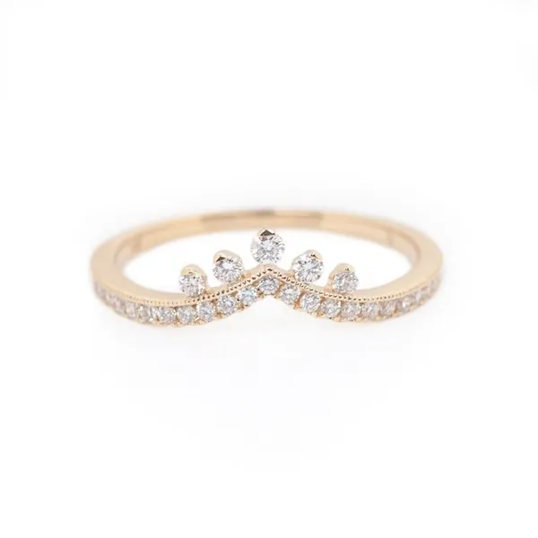 14KY Contour Diamond Ring Erica DelGardo Jewelry Designs Houston, TX