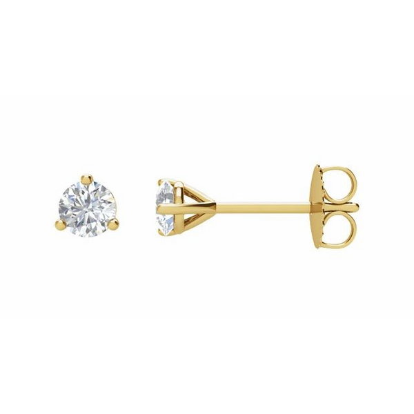 14K Yellow Gold 0.25ctw Lab-Grown Diamond Studs Erica DelGardo Jewelry Designs Houston, TX