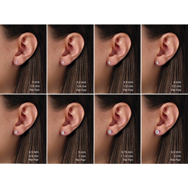 14KW 0.27ctw Lab-Grown Diamond Studs (F+ VS) Image 2 Erica DelGardo Jewelry Designs Houston, TX