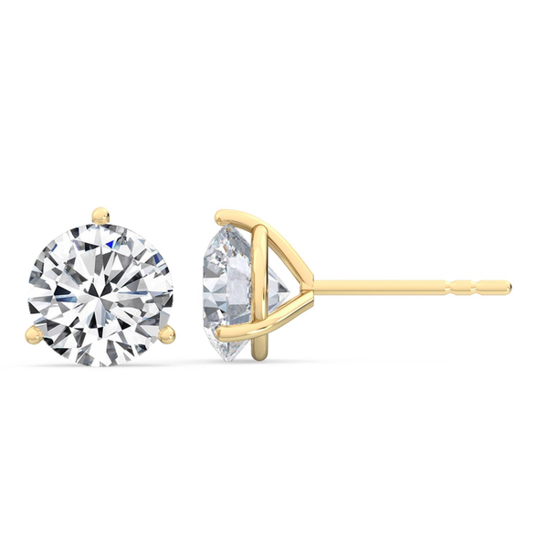 14K White Gold 2.00ctw Lab-Grown Diamond Studs Erica DelGardo Jewelry Designs Houston, TX