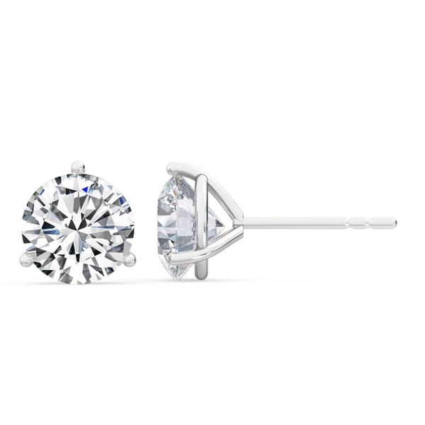 14K White Gold 2.00ctw Lab-Grown Diamond Studs Erica DelGardo Jewelry Designs Houston, TX
