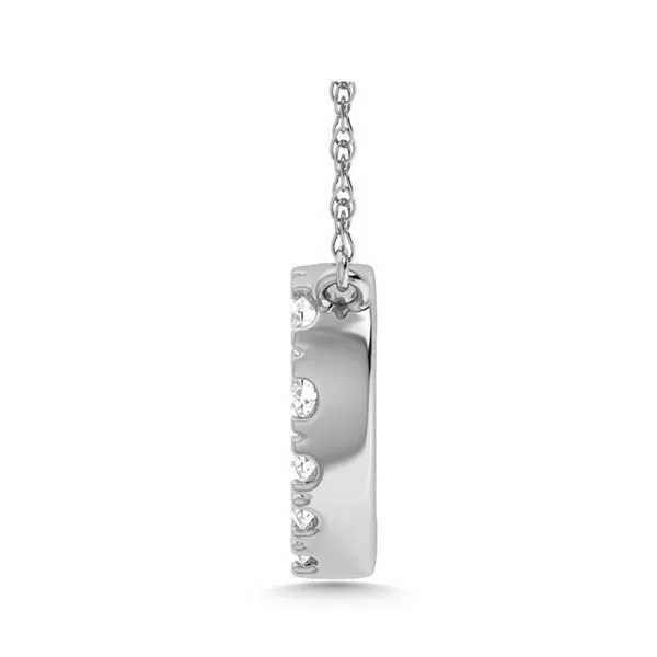 10KW Diamond Small Heart Pendant Image 3 Erica DelGardo Jewelry Designs Houston, TX