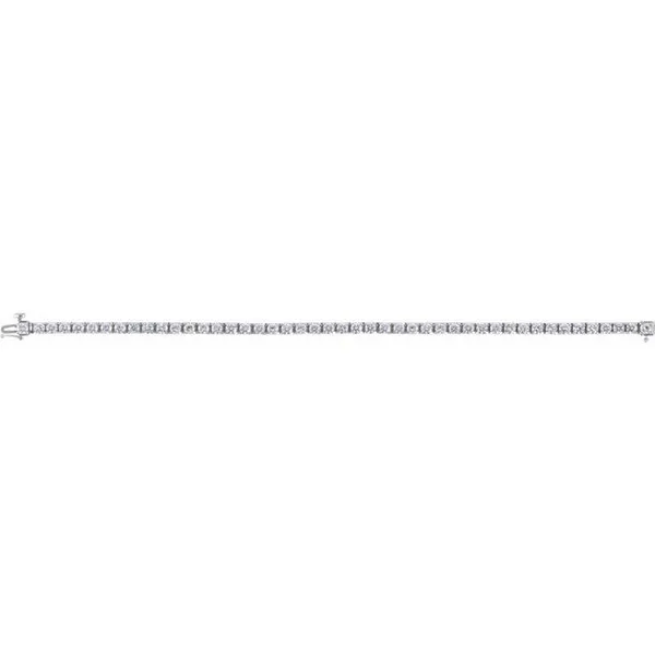14KW Diamond Tennis Bracelet Image 3 Erica DelGardo Jewelry Designs Houston, TX