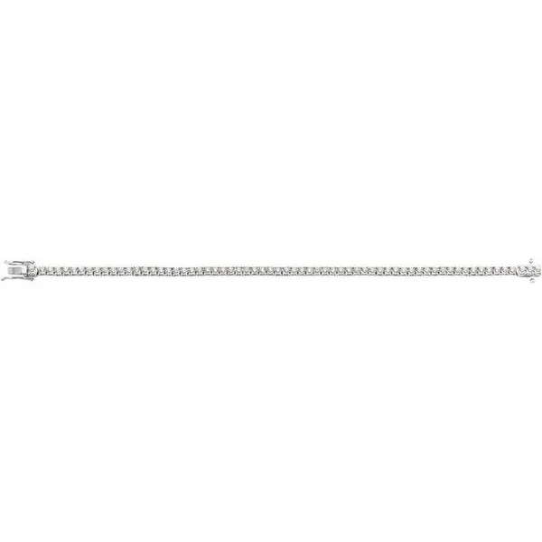 14KW Diamond Tennis Bracelet Image 4 Erica DelGardo Jewelry Designs Houston, TX