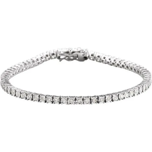 14KW Diamond Tennis Bracelet Erica DelGardo Jewelry Designs Houston, TX