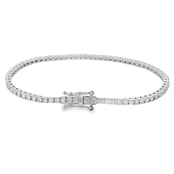 14K White Gold 3.02ctw Lab-Grown Diamond Tennis Bracelet Erica DelGardo Jewelry Designs Houston, TX