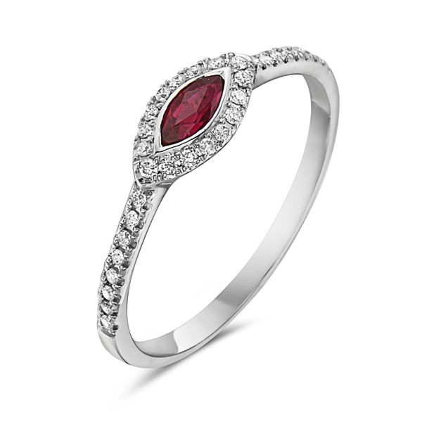 14KW Ruby & Diamond Fashion Ring Erica DelGardo Jewelry Designs Houston, TX