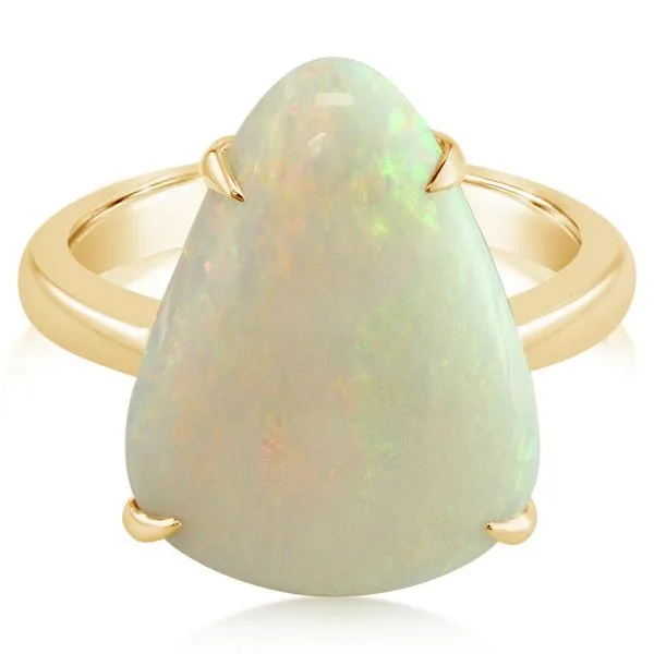 14KY Australian Opal Ring Erica DelGardo Jewelry Designs Houston, TX
