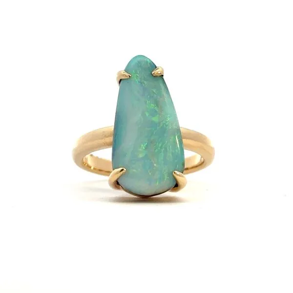 14KY Australian Boulder Opal Ring Erica DelGardo Jewelry Designs Houston, TX
