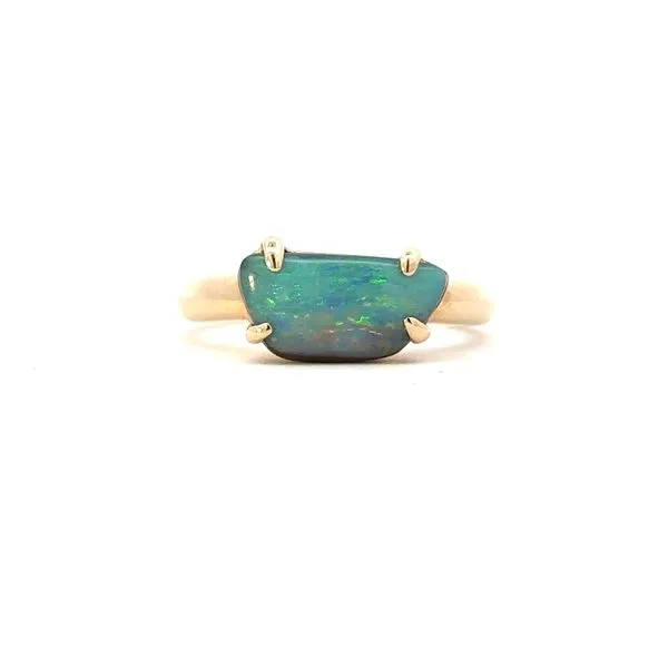 14KY Australian Boulder Opal Ring Erica DelGardo Jewelry Designs Houston, TX