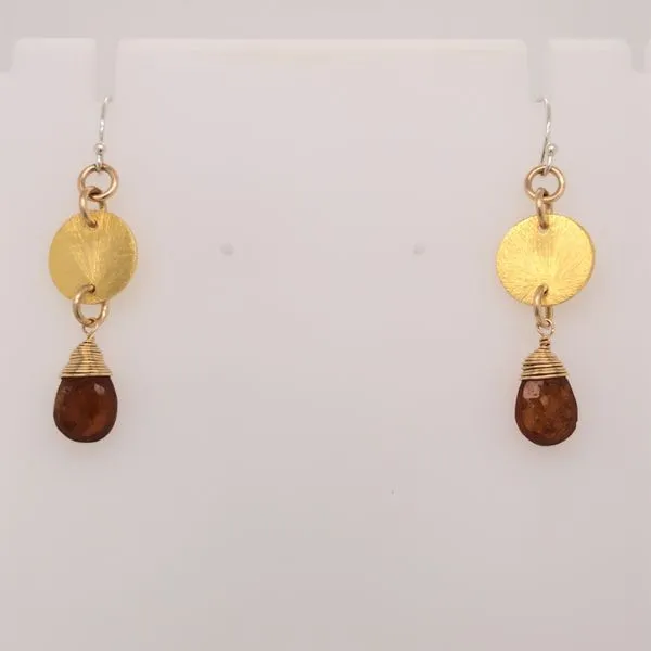 S.S./GF/GP Hessonite Garnet Briolette Earrings Erica DelGardo Jewelry Designs Houston, TX