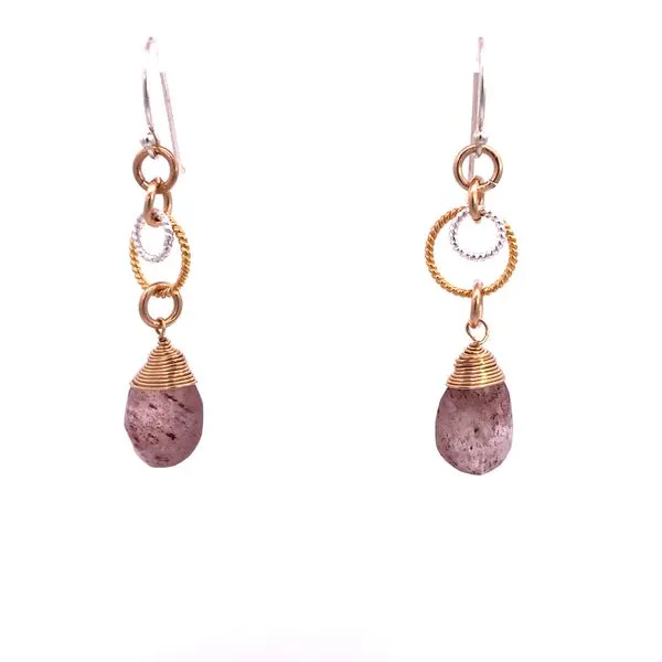S.S./GF/GP Muscovite Briolette Earrings Erica DelGardo Jewelry Designs Houston, TX