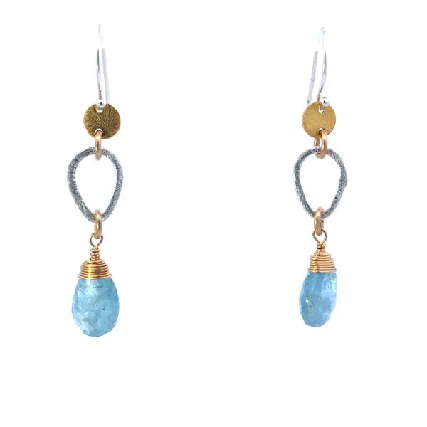 S.S./GF/GP Aquamarine Briolette Earrings Erica DelGardo Jewelry Designs Houston, TX